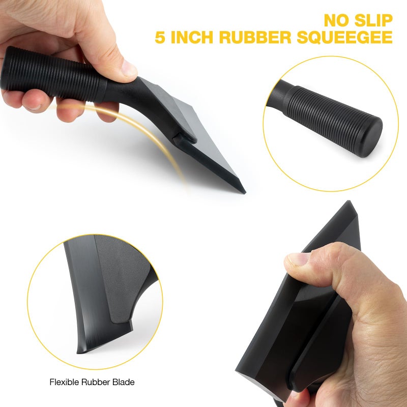 Gomake Vinyl Wrap Tool Set Window Tint Kit Window Tint Tools Small Rubber Squeegee  Car Window Tint Application Kit Vinyl Wrap Tools Felt Squeegee for Car Wrapping Window Cleaning - Image 4